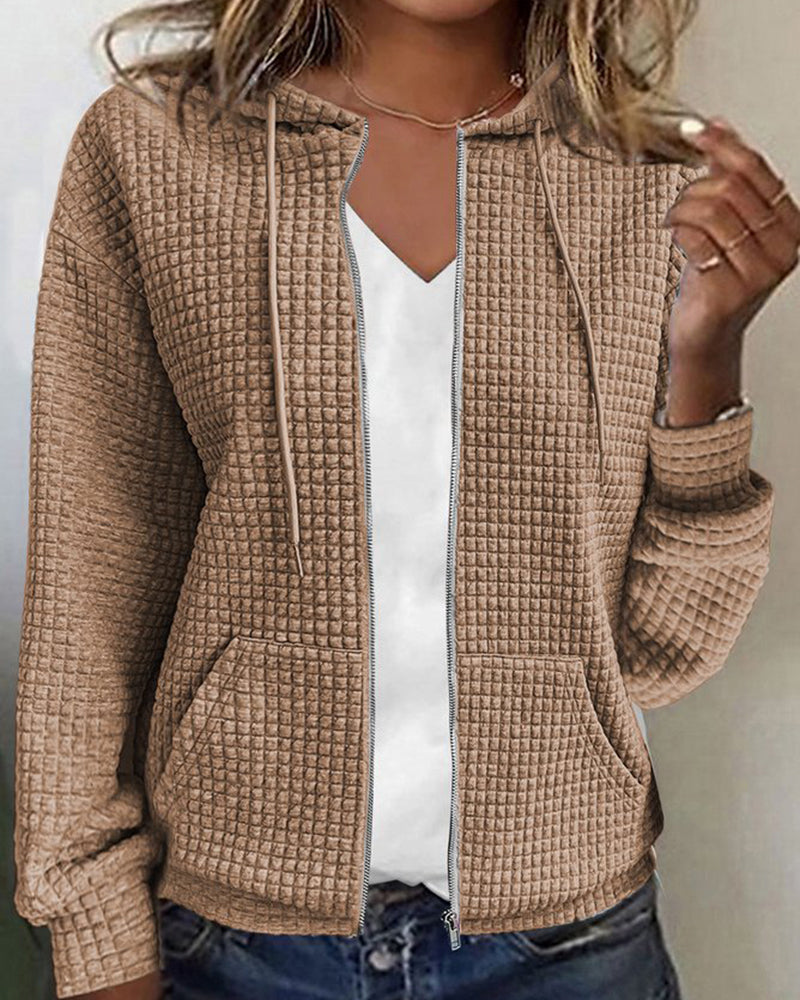Monique Casual Vest with Pockets and Drawstrings – Comfortable Fit