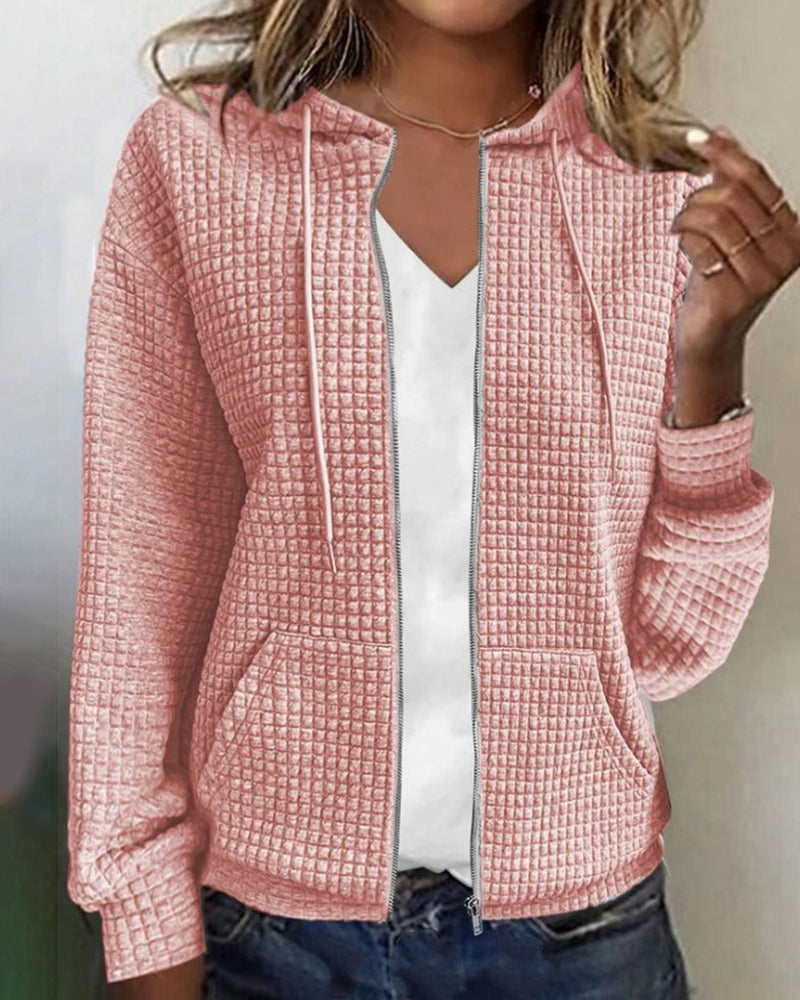 Monique Casual Vest with Pockets and Drawstrings – Comfortable Fit