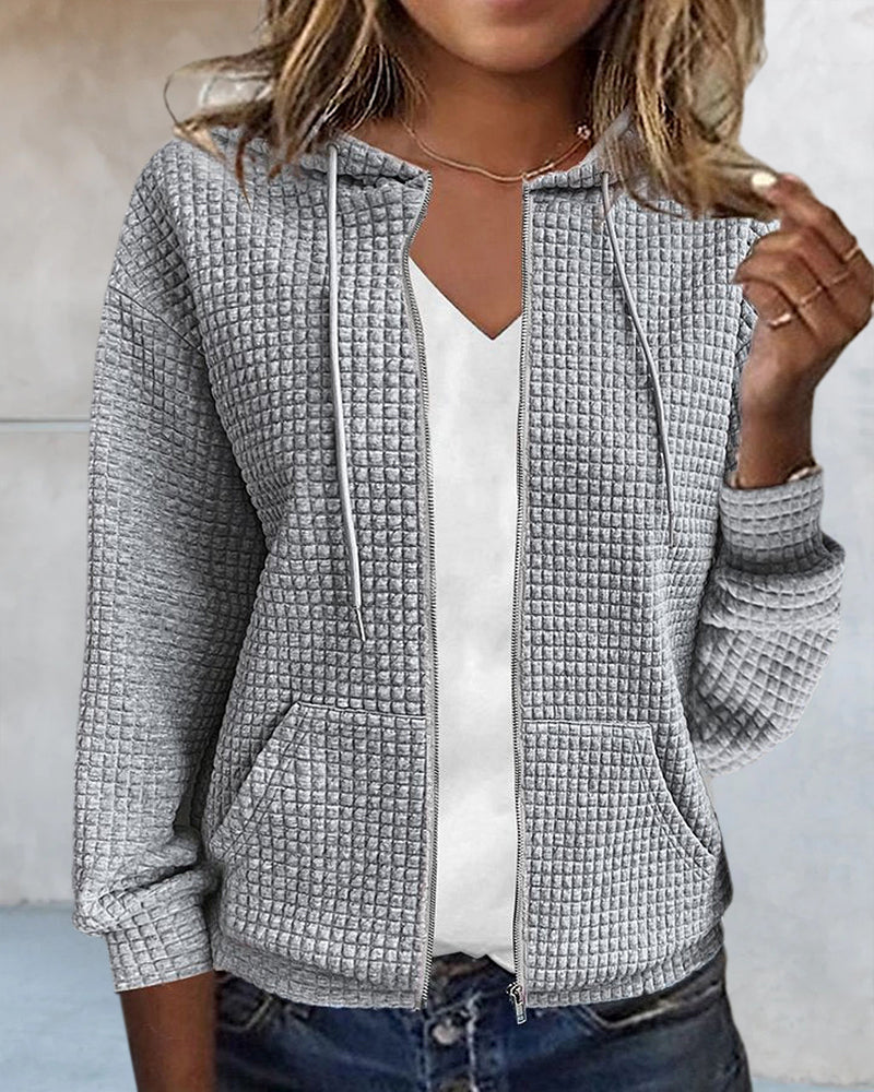 Monique Casual Vest with Pockets and Drawstrings – Comfortable Fit