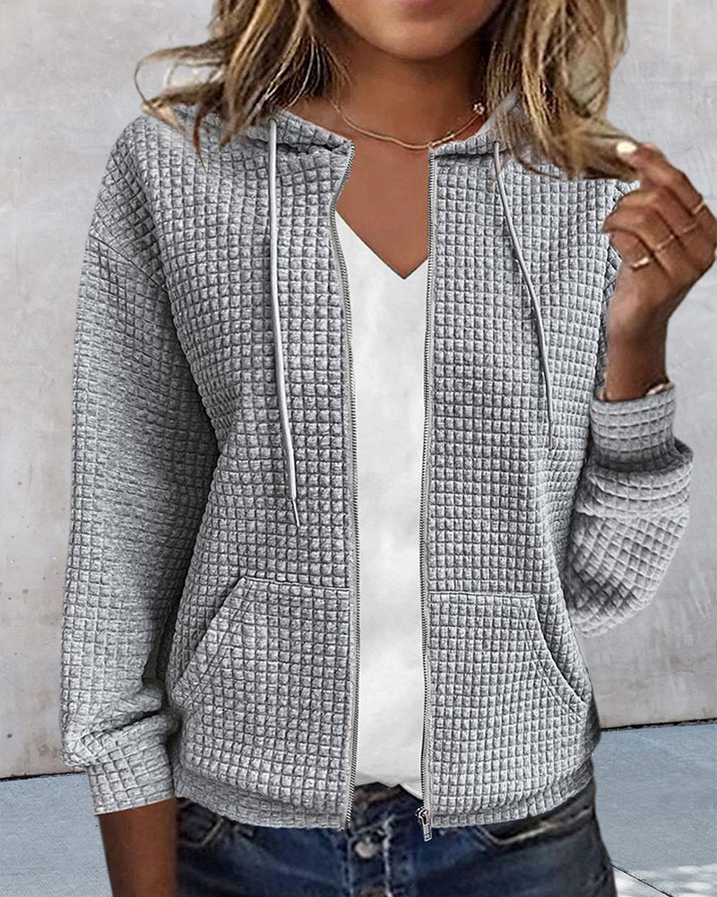 Monique Casual Vest with Pockets and Drawstrings – Comfortable Fit
