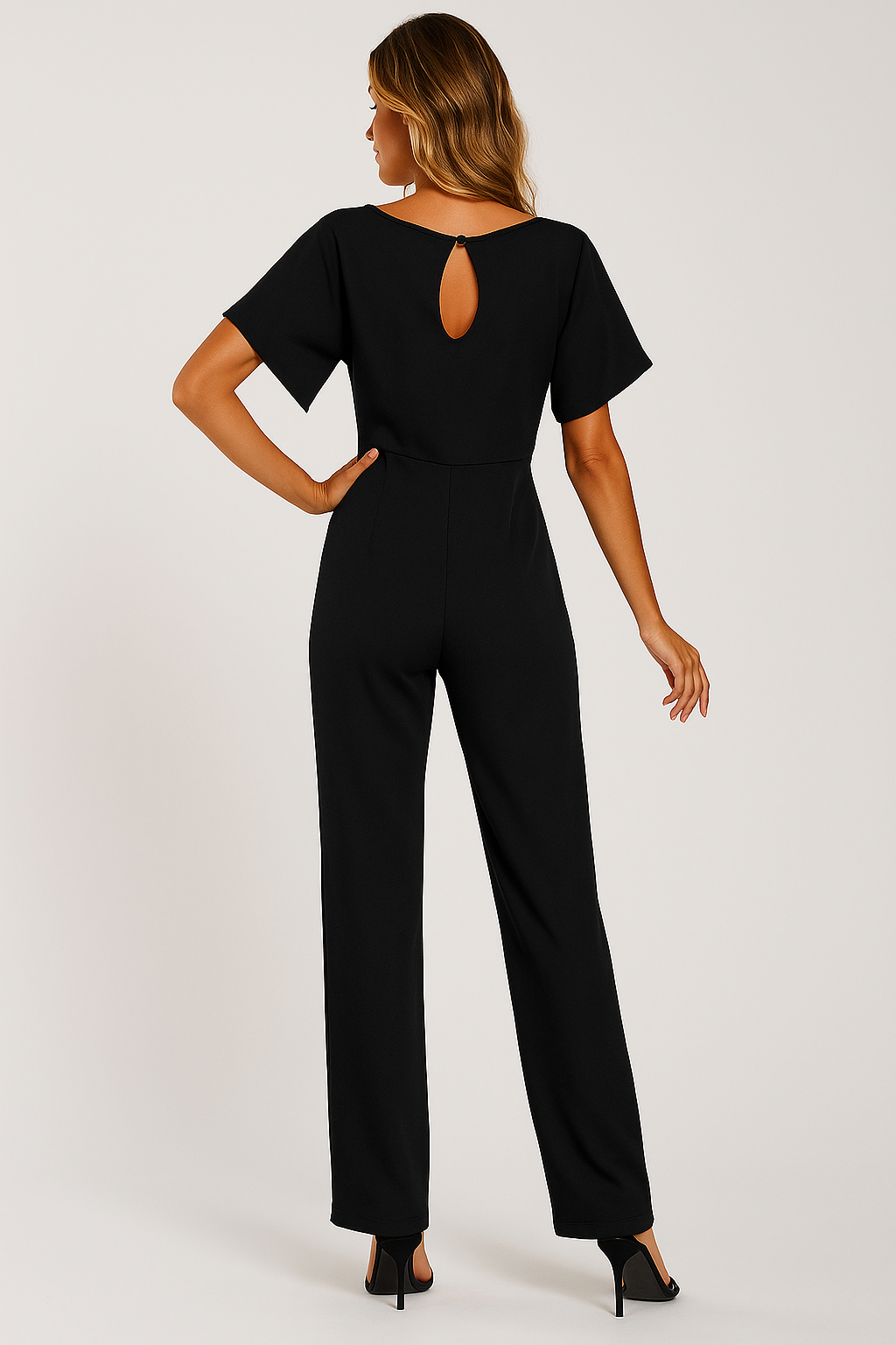 Elva Tie-Belt Jumpsuit – Stylish Women’s One-Piece Outfit