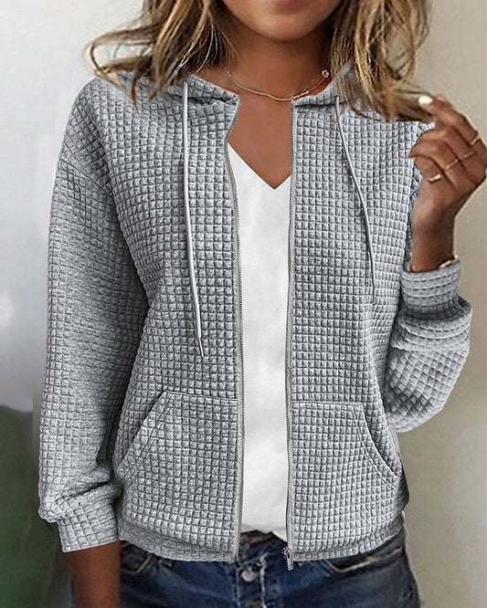 Monique Casual Vest with Pockets and Drawstrings – Comfortable Fit