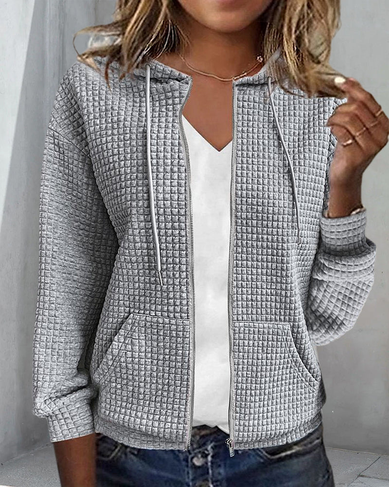 Monique Casual Vest with Pockets and Drawstrings – Comfortable Fit