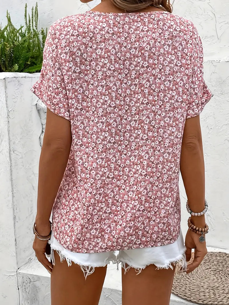 Verna Elegant Floral Print Blouse – Stylish Women’s Top