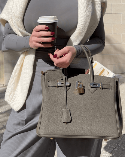 Gabrielle Leather Handbag – Spacious with Multiple Storage Pockets