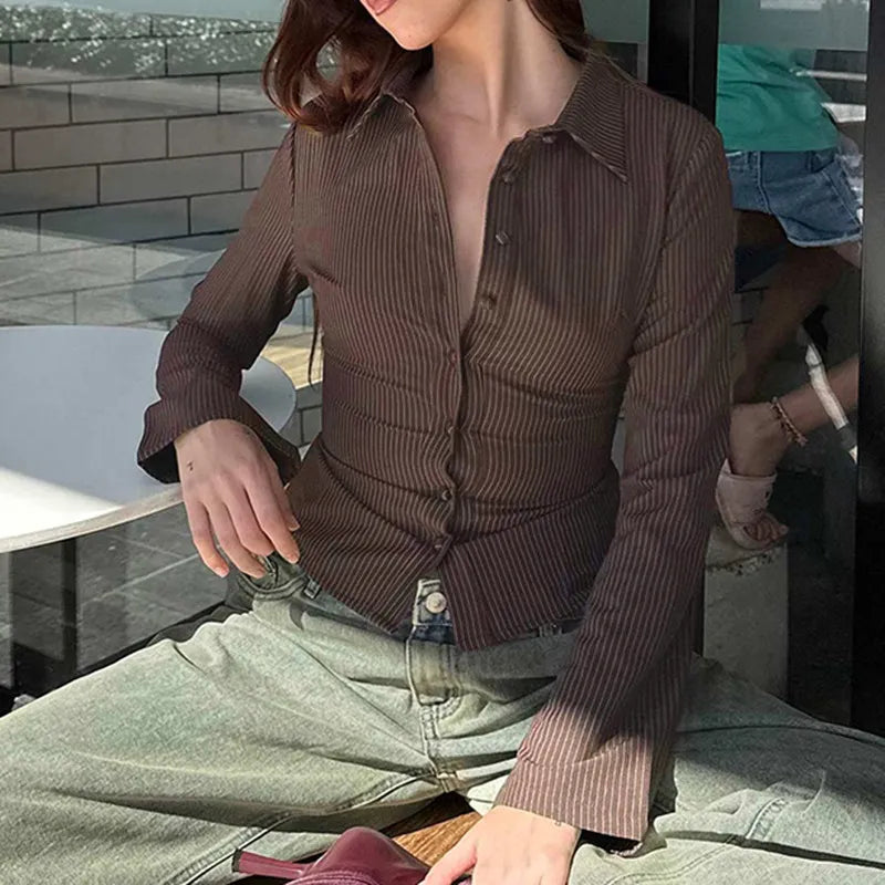 Eva Elegant Retro Blouse – Classic & Stylish Women’s Top