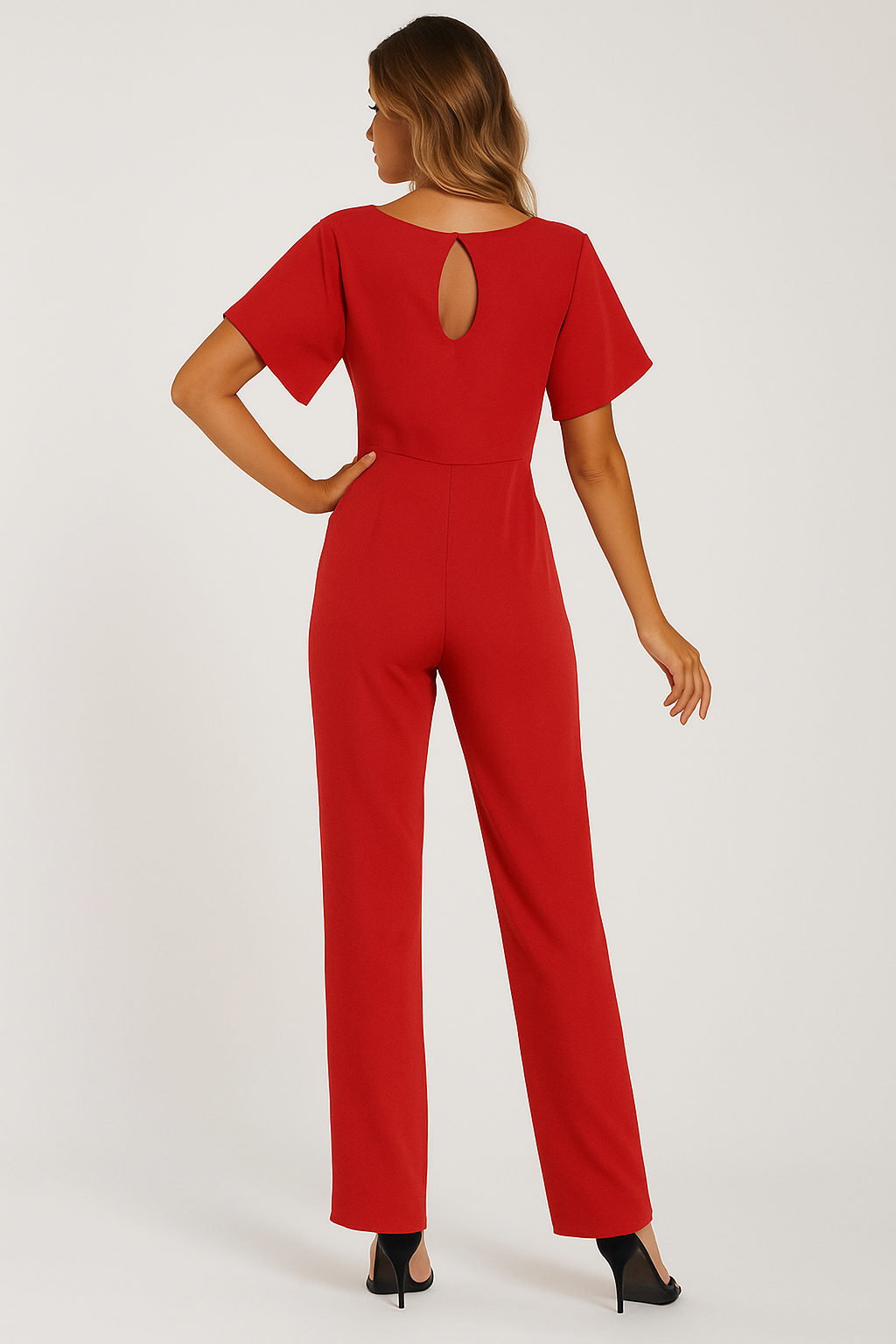 Elva Tie-Belt Jumpsuit – Stylish Women’s One-Piece Outfit