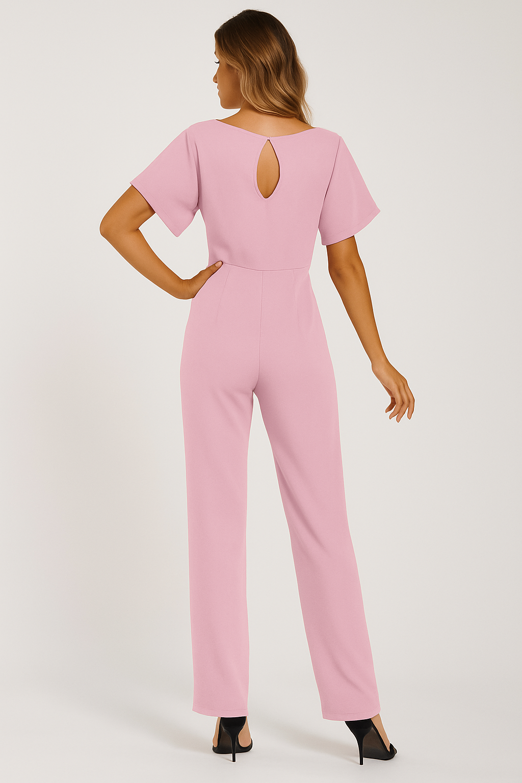 Elva Tie-Belt Jumpsuit – Stylish Women’s One-Piece Outfit