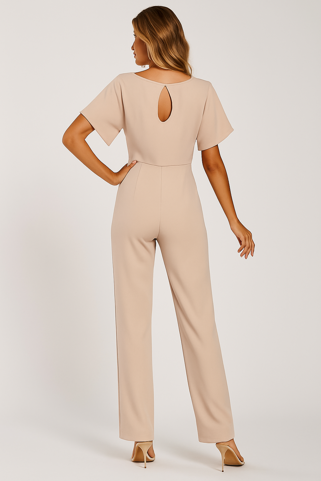 Elva Tie-Belt Jumpsuit – Stylish Women’s One-Piece Outfit