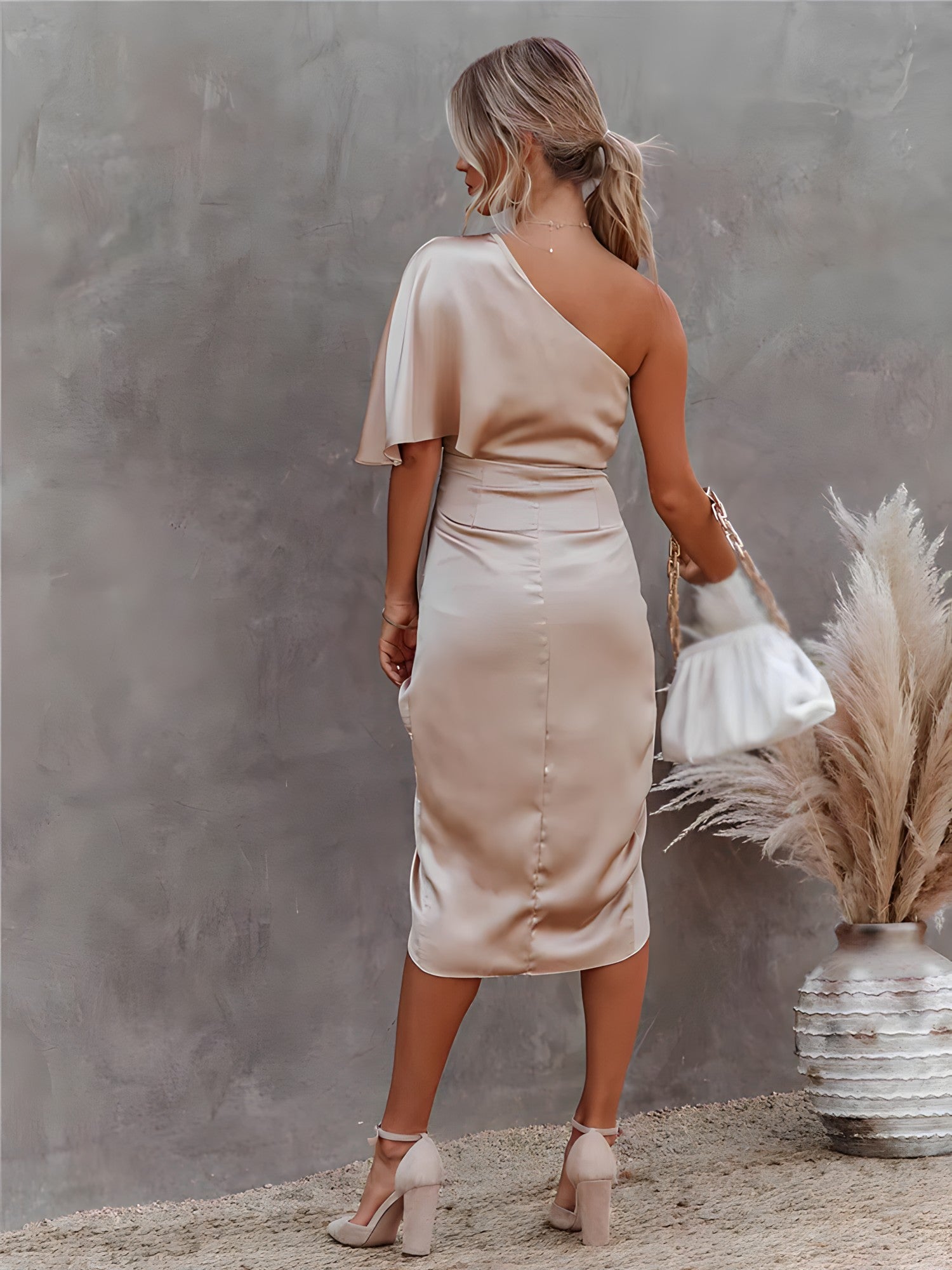 Liliana One-Shoulder Cocktail Dress – Elegant Evening Style