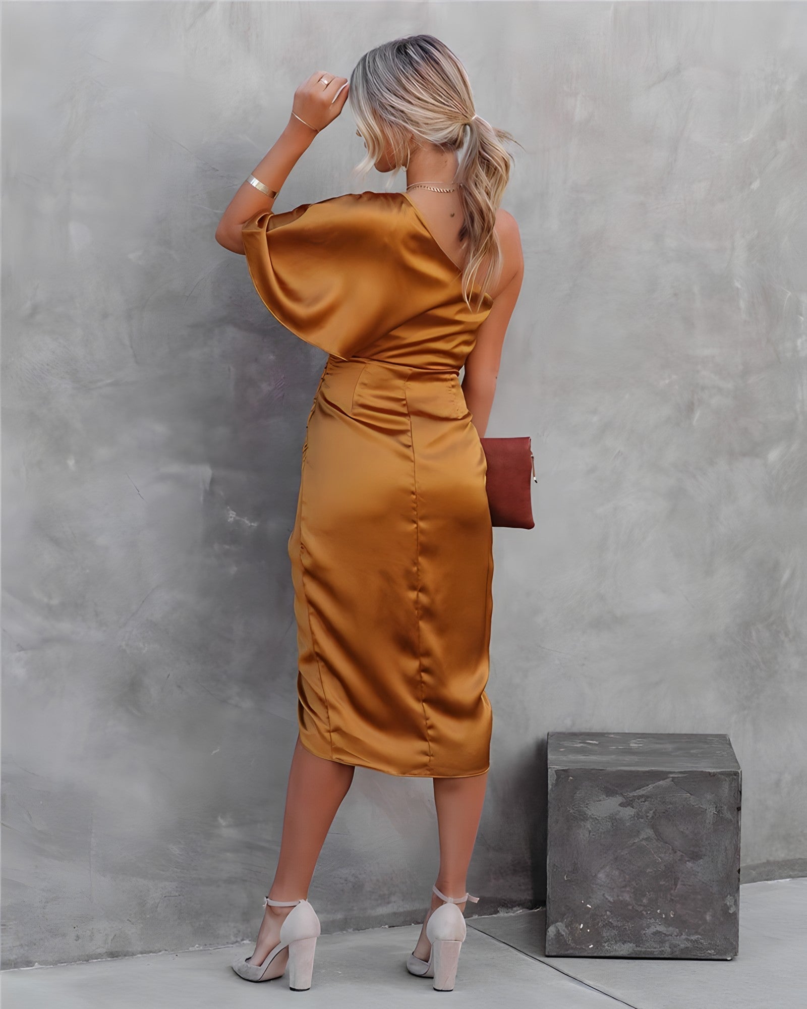 Liliana One-Shoulder Cocktail Dress – Elegant Evening Style