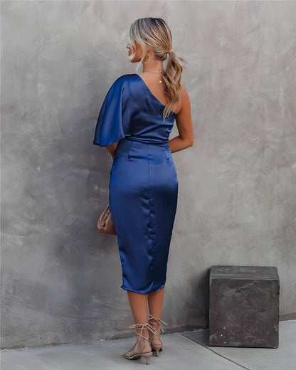 Liliana One-Shoulder Cocktail Dress – Elegant Evening Style