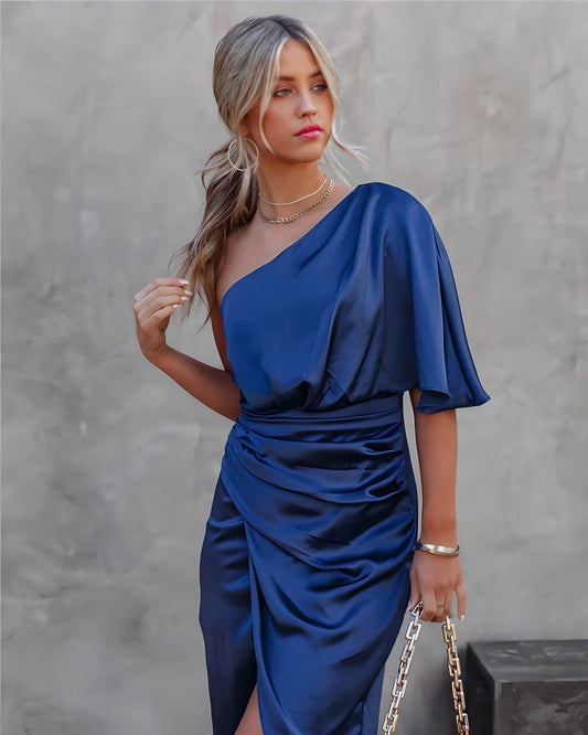 Liliana One-Shoulder Cocktail Dress – Elegant Evening Style