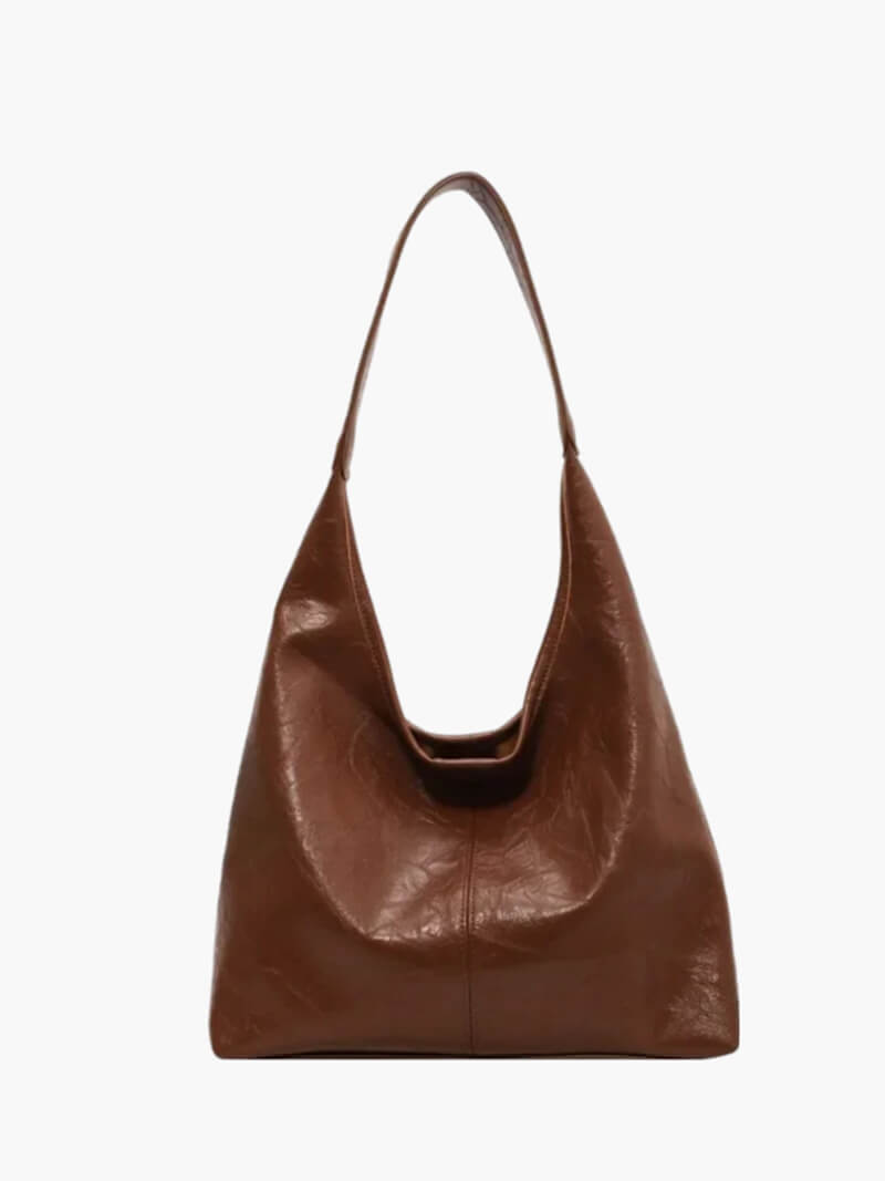 Women’s Minimalist Leather Shoulder Bag – Stylish Everyday Purse