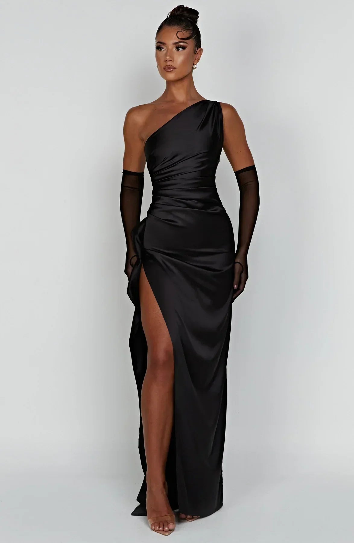 Jaida Satin Evening Dress – Elegant Formal Wear