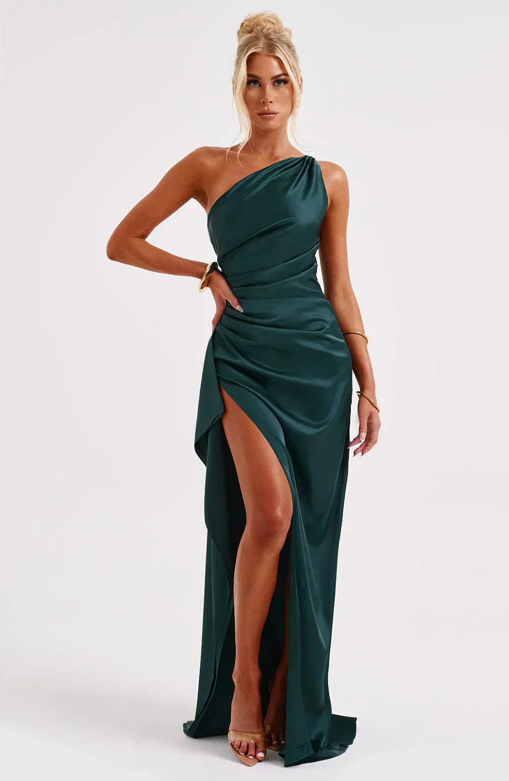 Jaida Satin Evening Dress – Elegant Formal Wear