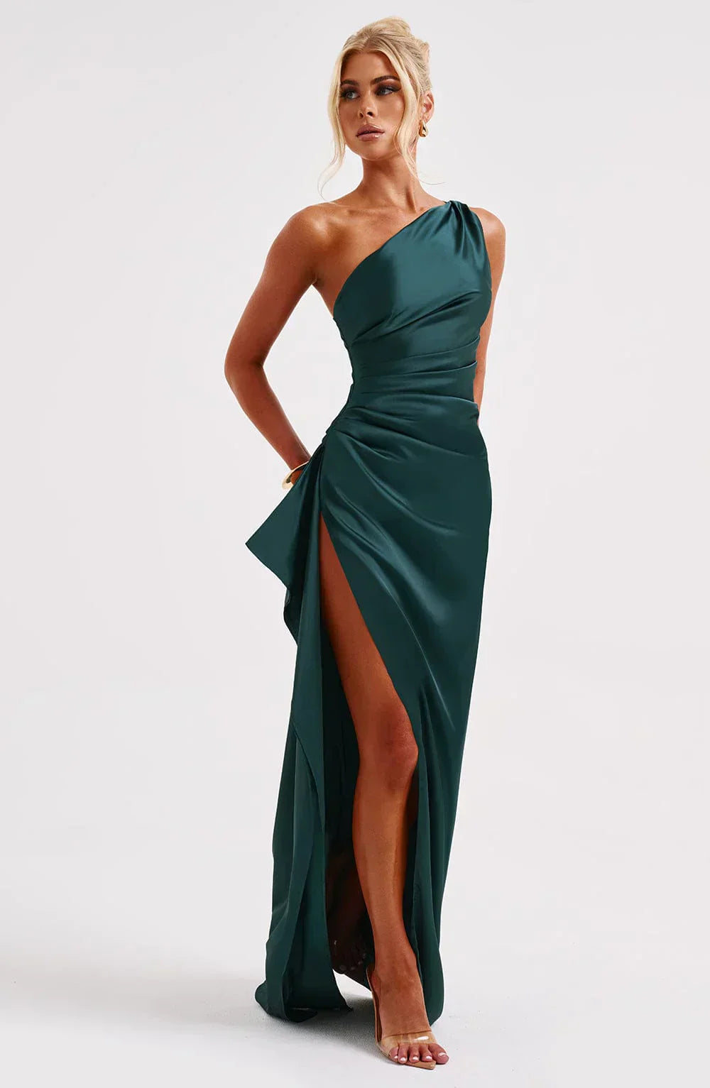 Jaida Satin Evening Dress – Elegant Formal Wear