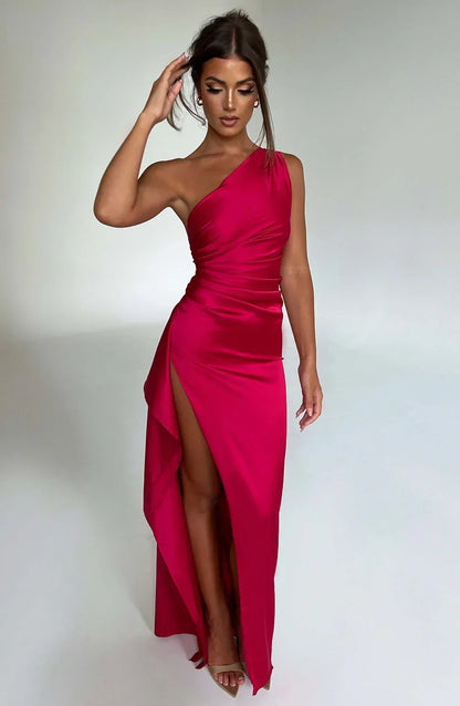 Jaida Satin Evening Dress – Elegant Formal Wear