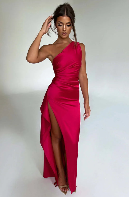 Jaida Satin Evening Dress – Elegant Formal Wear