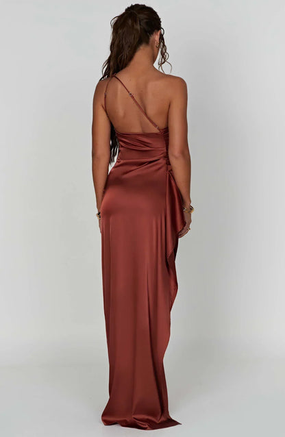 Jaida Satin Evening Dress – Elegant Formal Wear