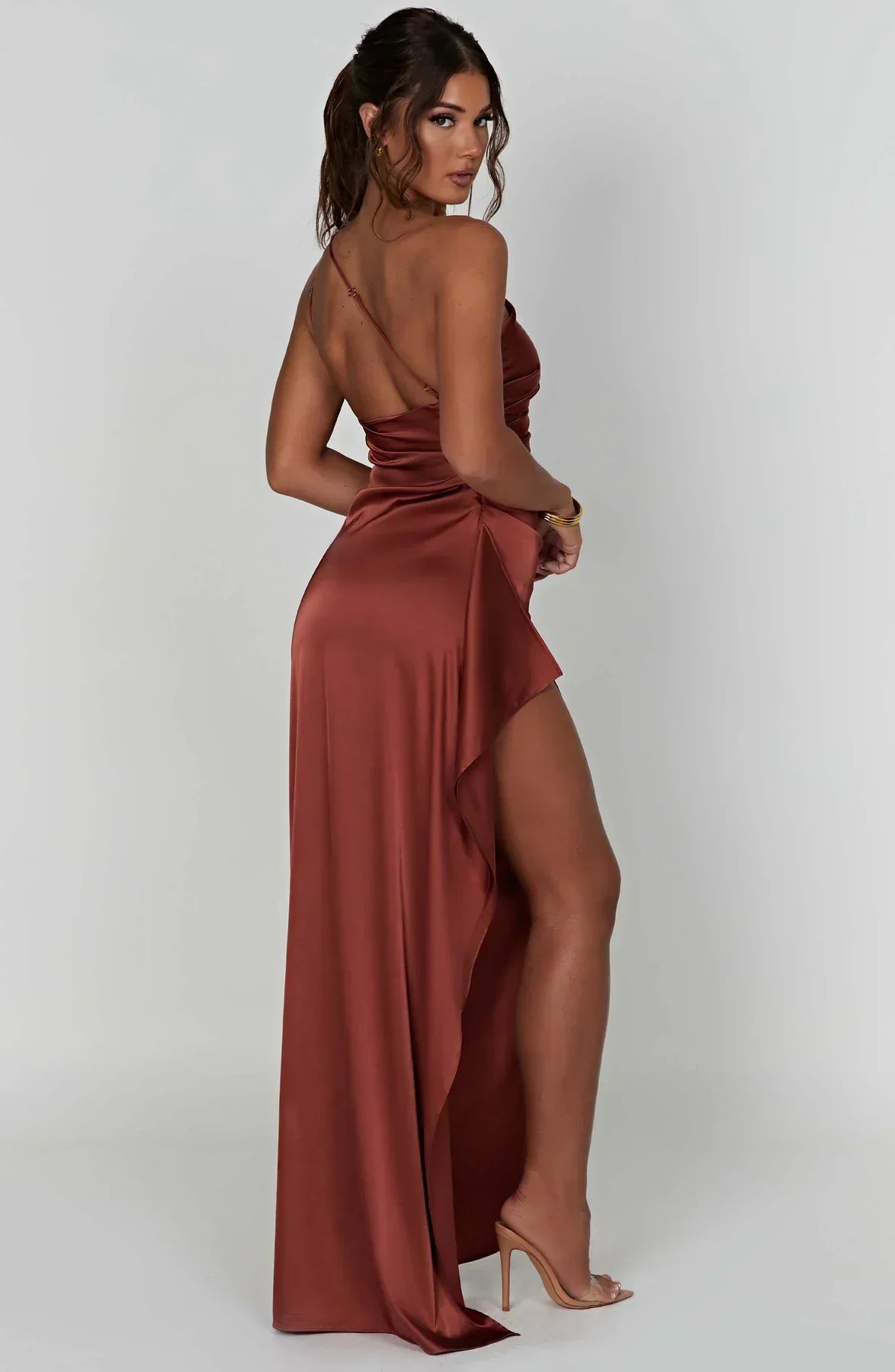 Jaida Satin Evening Dress – Elegant Formal Wear