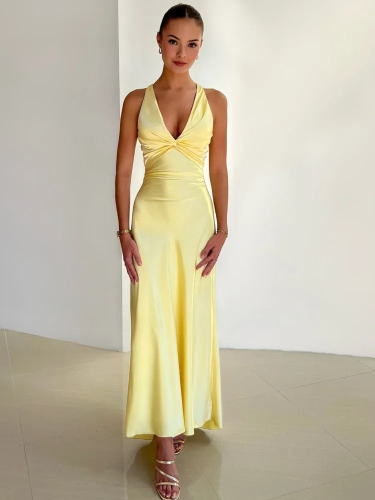 Oceane Sleeveless Party Dress – Elegant Look for Special Events