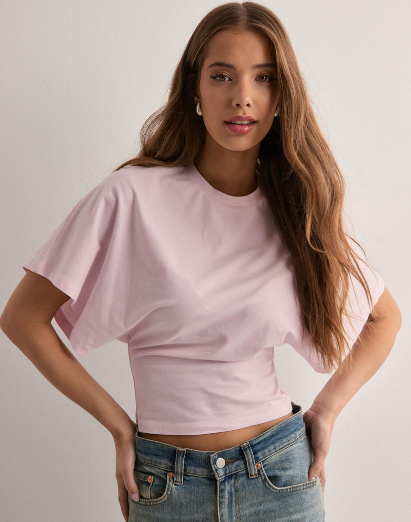 Amaya Trendy Wide-Sleeve T-Shirt – Casual Stylish Women’s Top